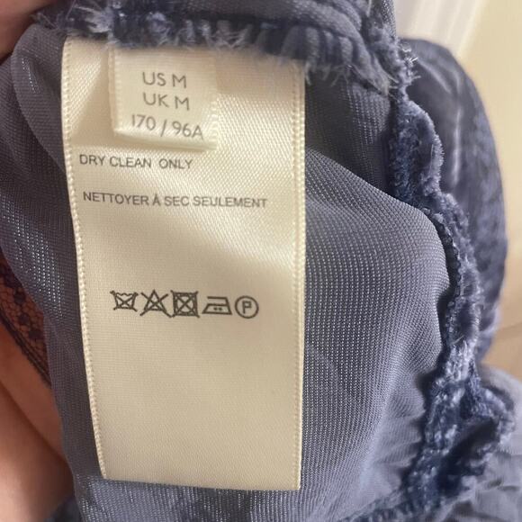 Free People Yours Truly velvet peplum top in purplish/blue size Medium - Picture 9 of 15